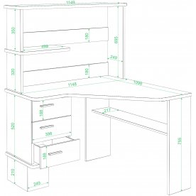 Компьютерный стол Юранта-45