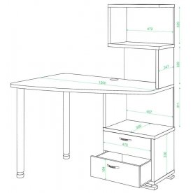 Компьютерный стол Белора-60
