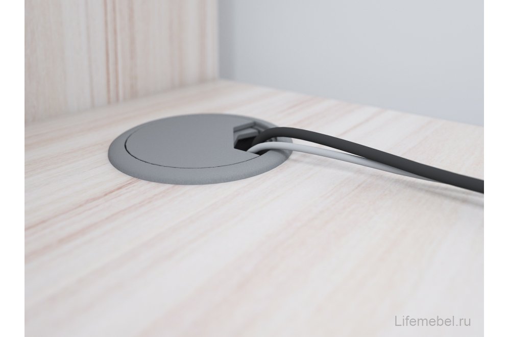 Стол компьютерный Белора-60 правый карамель / белый жемчуг