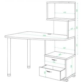 Компьютерный стол СКМ-60