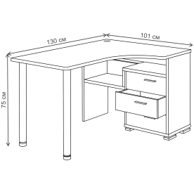 Компьютерный стол СР-132С-130