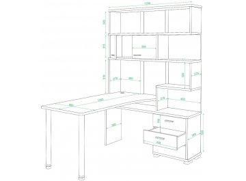 Компьютерный стол Жаспера-420 / 130