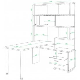 Компьютерный стол Жаспера-420 / 170