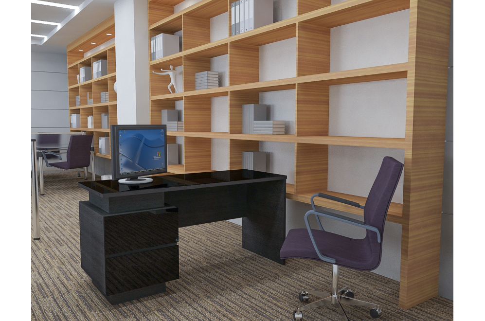 Стол письменный Кварт MD 768.01.01 черный