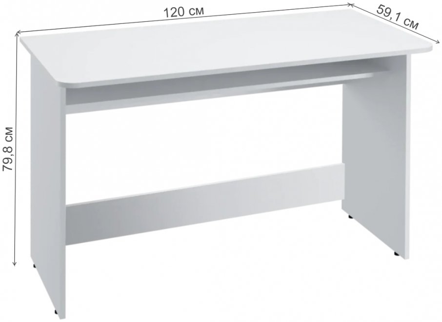 Письменный стол ПС-01 белый