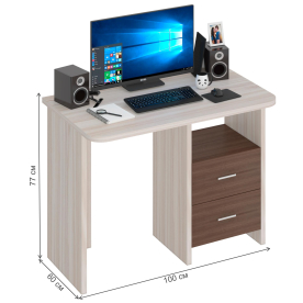 Письменный стол СКЛ-Прям100Р