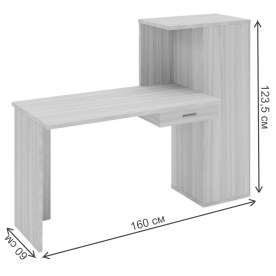Письменный стол СКЛ-ПРЯМ120+ШК КВ