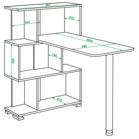 Письменный стол СЛ-5-3СТ