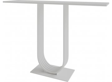 Консоль мебельная Arfeo 35x80x100 золотой металл белый