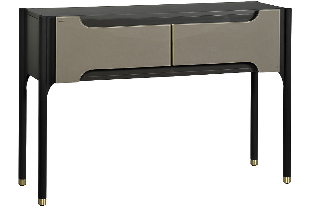 Консольный столик Джималди черный / серо-бежевый
