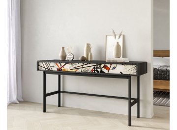 Консольный столик Эмерсон (Emerson) EM22/Print_01 черный