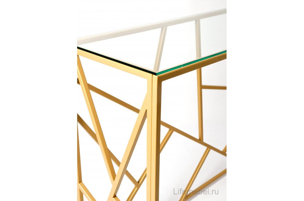 Консольный столик Zest прозрачный / золото