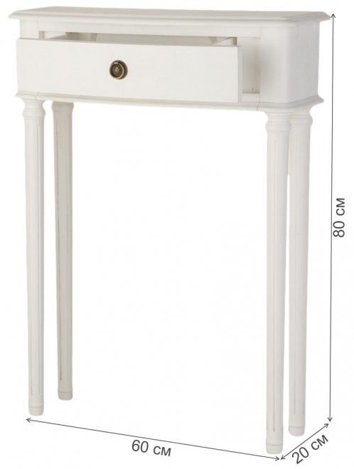 Консольный столик GLA20M белый