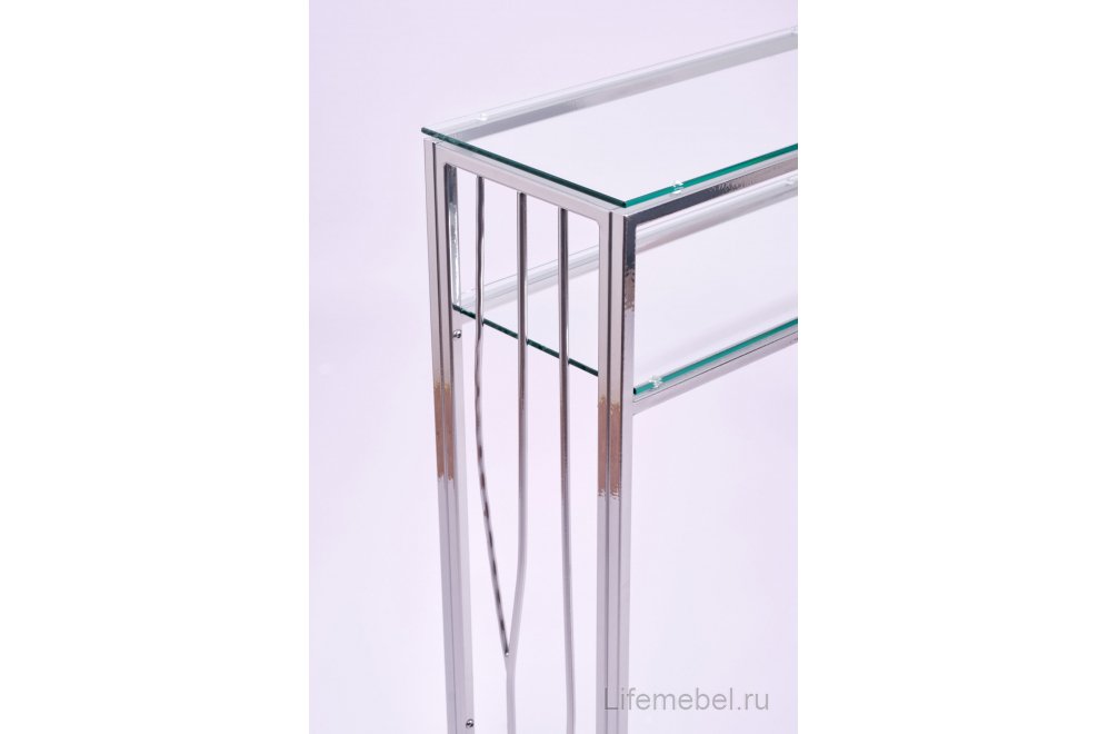 Консольный столик Toffee прозрачный / хром