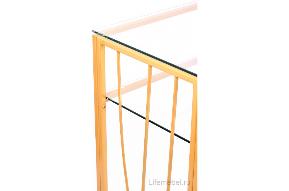 Консольный столик Toffee прозрачный / золото