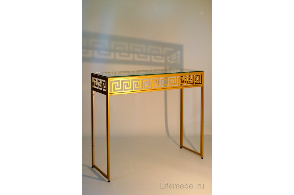 Консольный столик Confetti прозрачный / золото