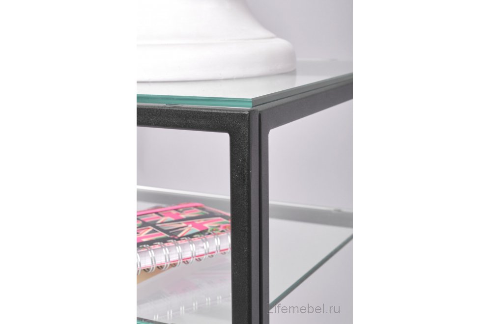 Консольный столик Orlan прозрачный / черный