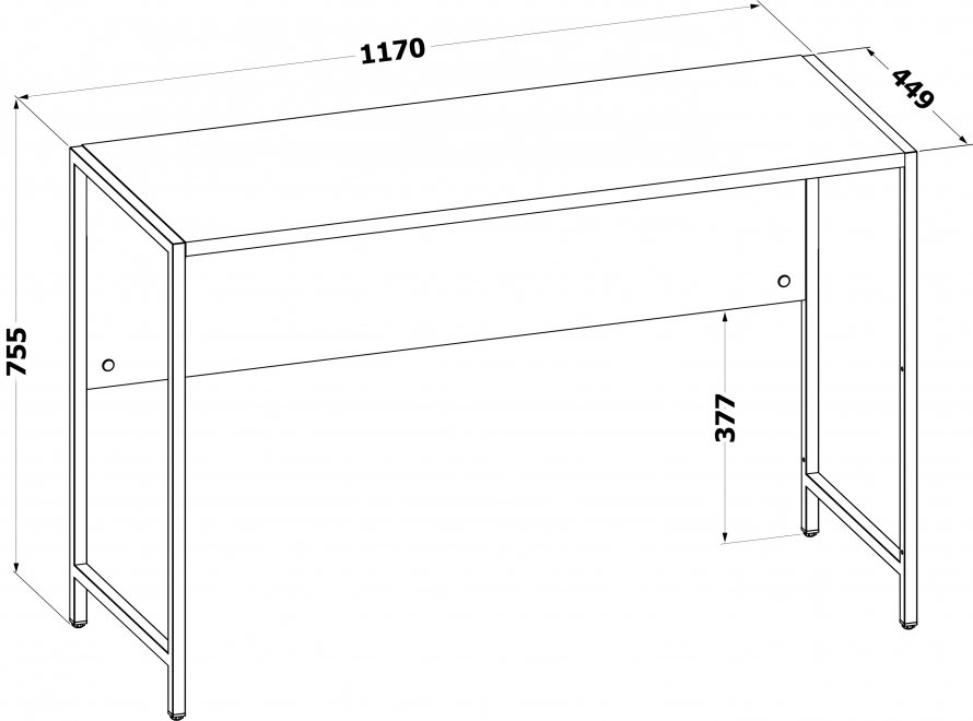 СПМ-400 Стол письменный Дуб делано