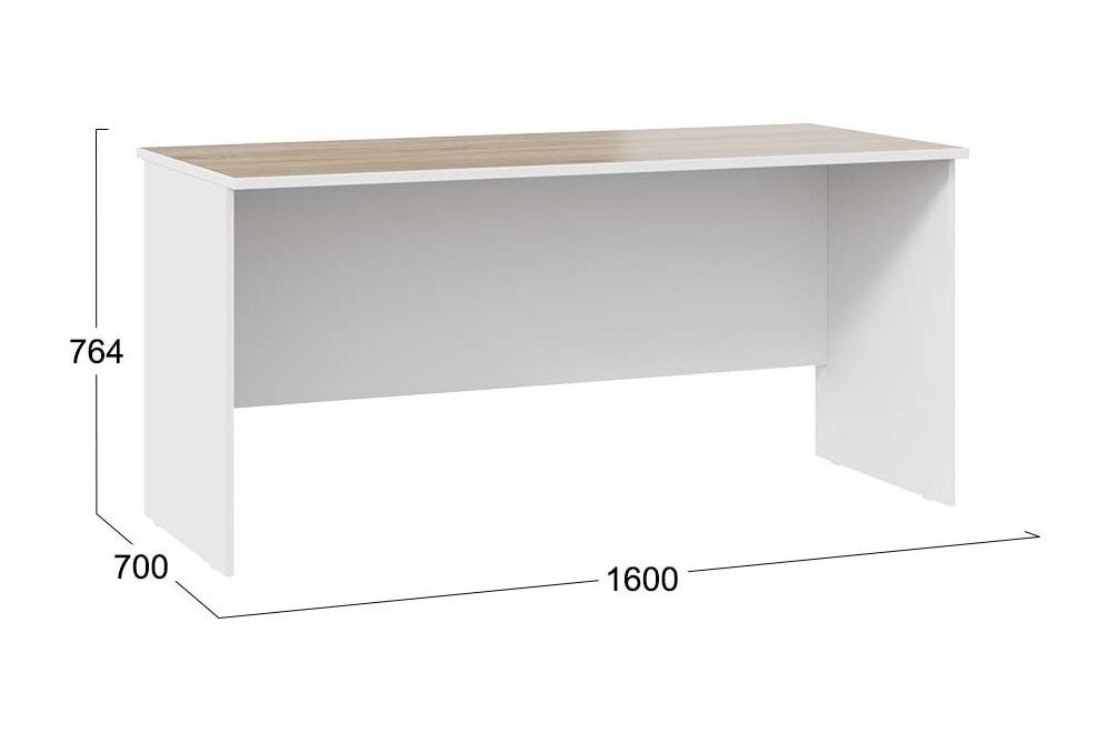 Письменный стол Успех-2 ПМ-184.04 дуб сонома / белый