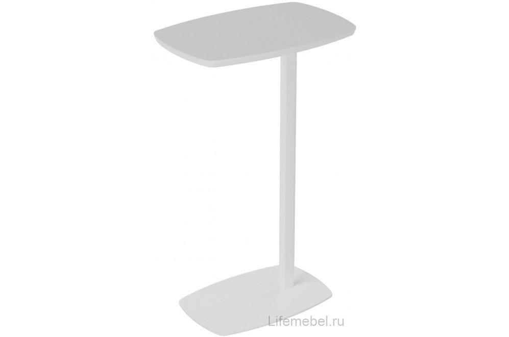 Приставной столик Дей белый / белый