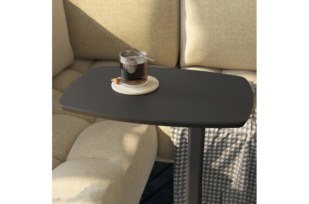 Приставной столик Дей графит / графит