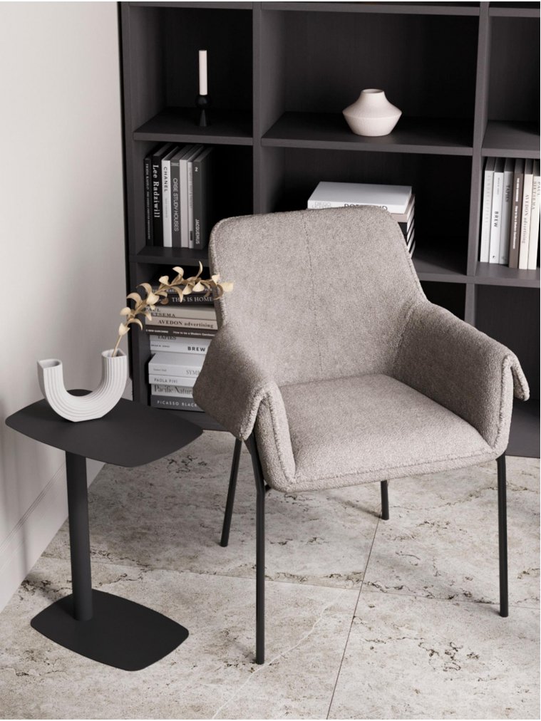 Приставной столик Lanor S металл черный