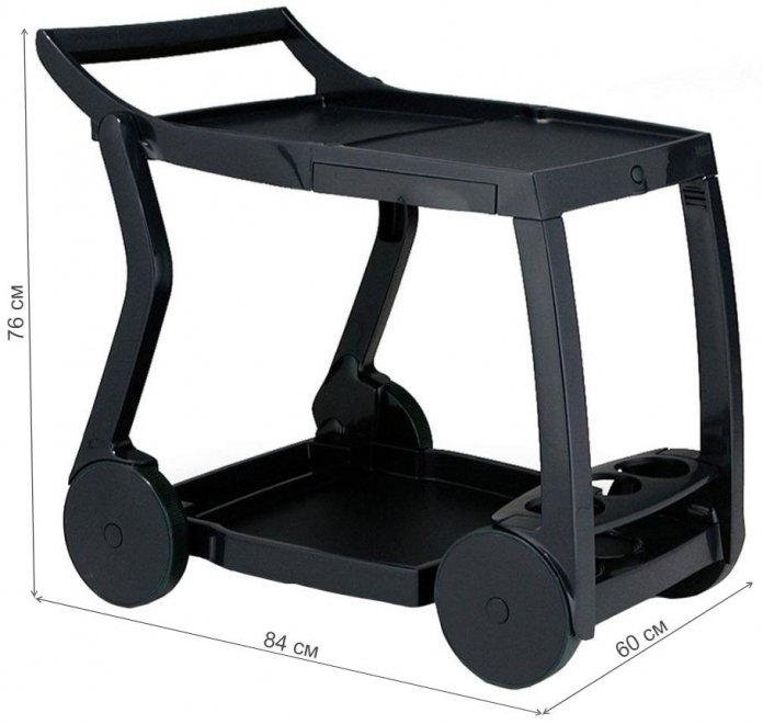 Сервировочный столик Galileo антрацит