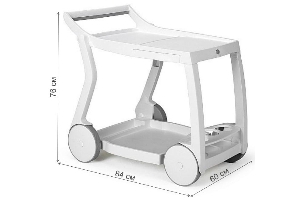 Сервировочный столик Galileo белый