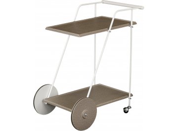 Сервировочный столик Новум белый / серый графит / серый бетон