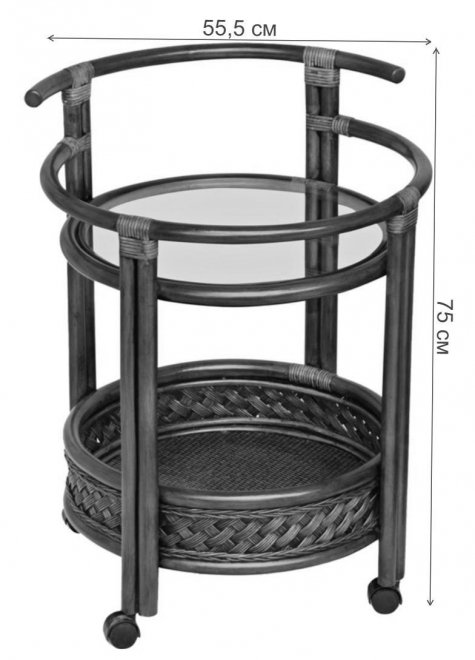 Стол сервировочный Andrea Pecan Washed