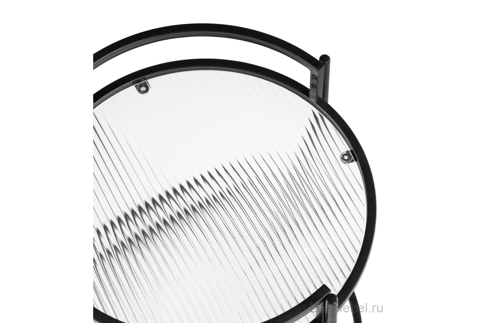 Журнальный столик Kotani 50х79 black / clear