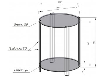 Кофейный столик SHT-CT34