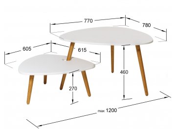 Комплект столиков Стил