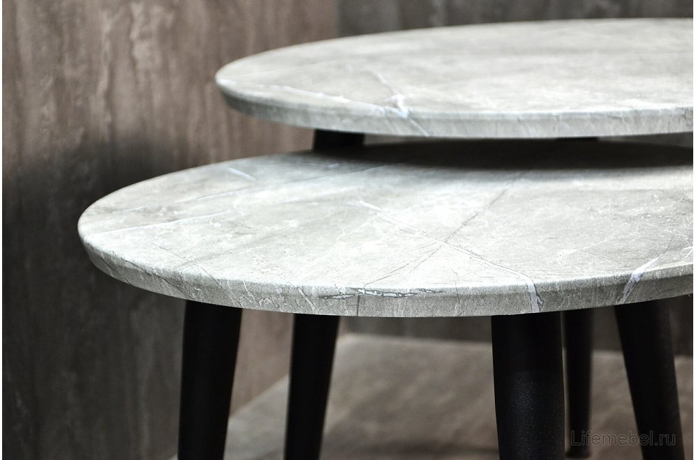 Комплект журнальных столиков Cascade серый