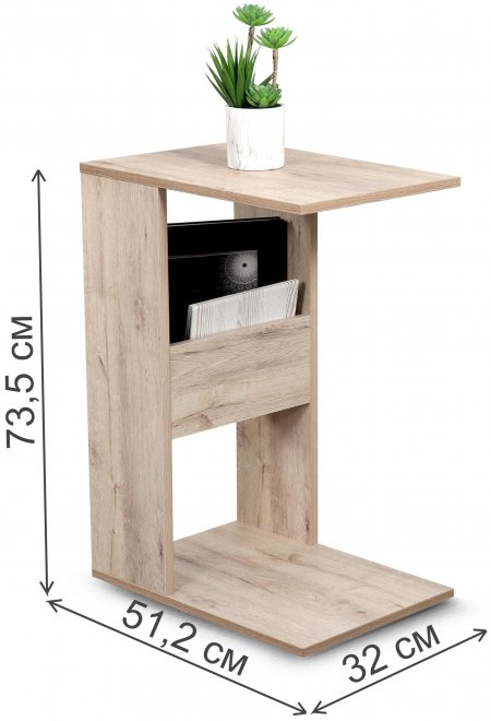 Приставной столик Итен дуб бонифаций