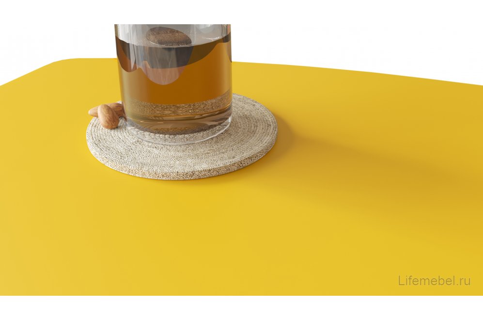 Приставной столик Дей желтый