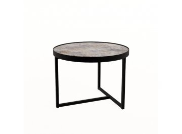 Журнальный столик ROUND basalt/черный