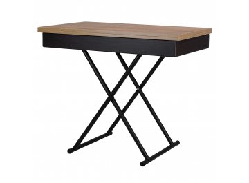 Журнальный столик Лерон 90x55 дуб крафт золотой / черный