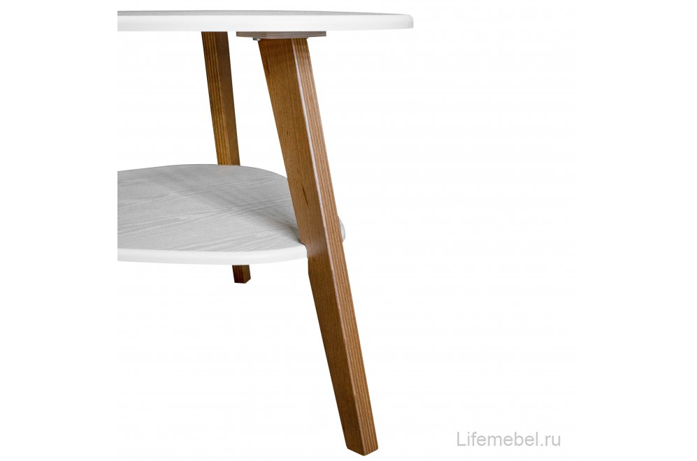 Журнальный столик BeautyStyle 24 81x77 МДФ белый/ дерево бук