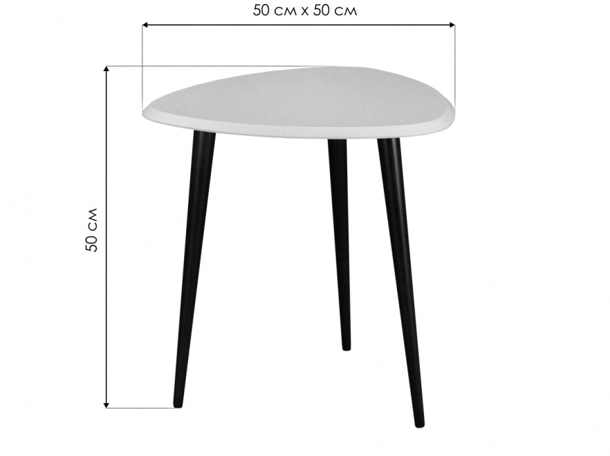 Журнальный столик BeautyStyle 7 белый / венге