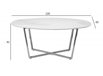 Журнальный столик 30B-85511 черный / хром