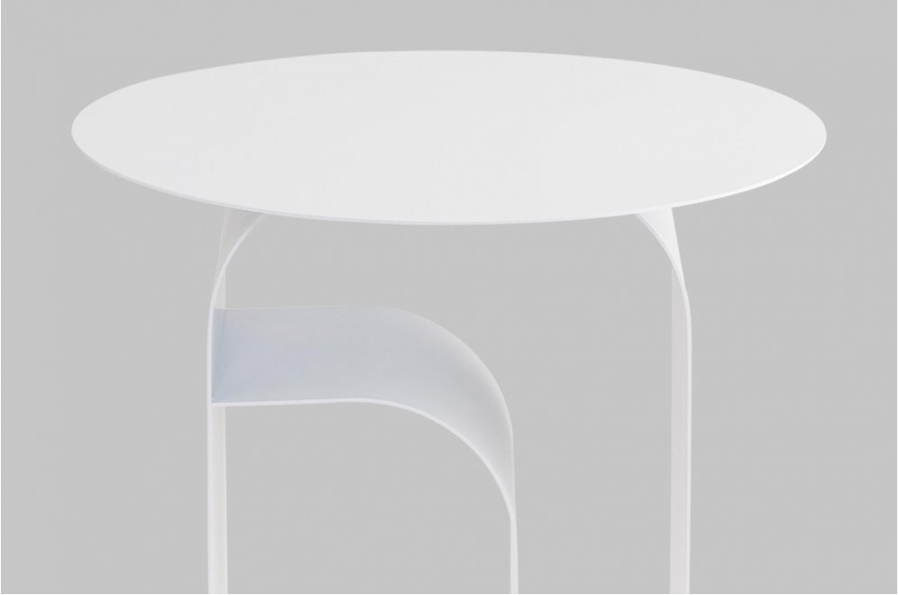 Журнальный столик Мэлвуд металл белый