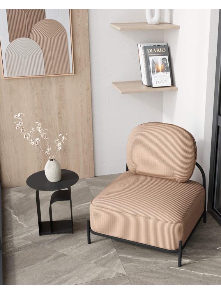 Журнальный столик Arwel металл черный