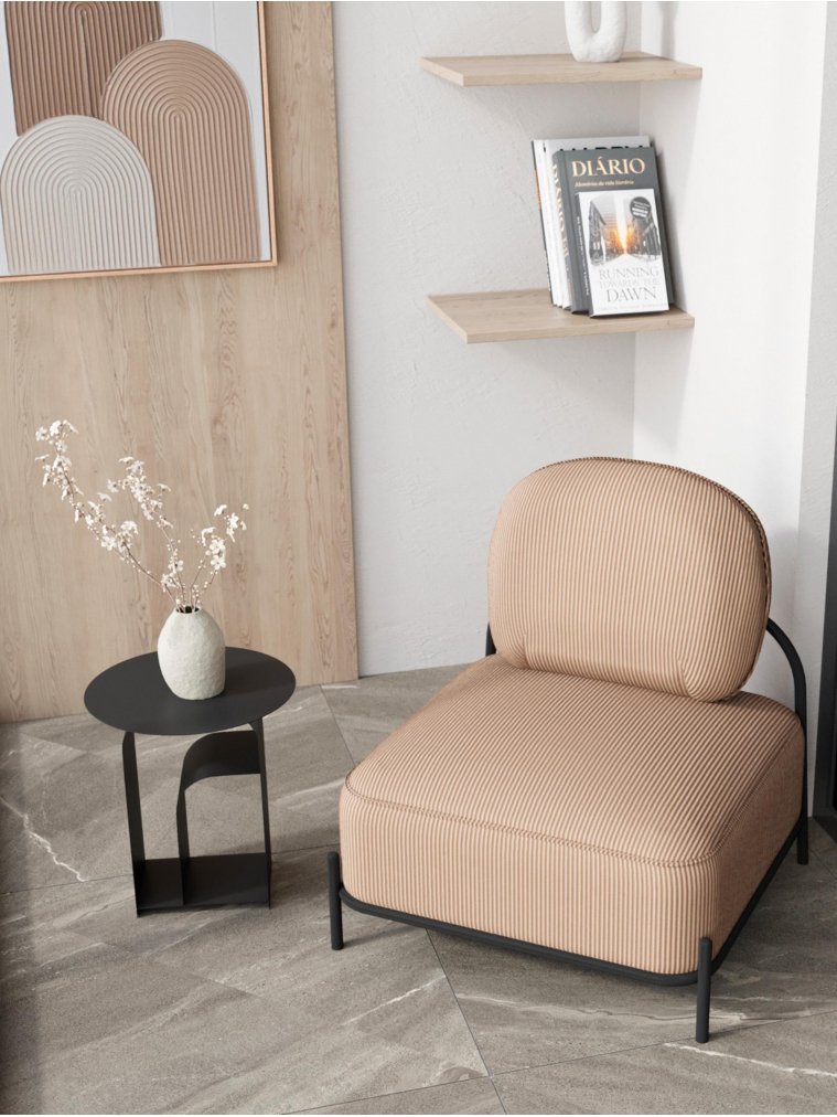 Журнальный столик Мэлвуд металл черный