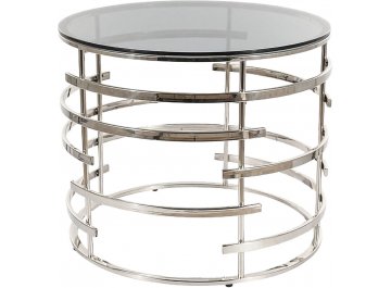 Журнальный столик Livia дымчатый / серебряный FI 60