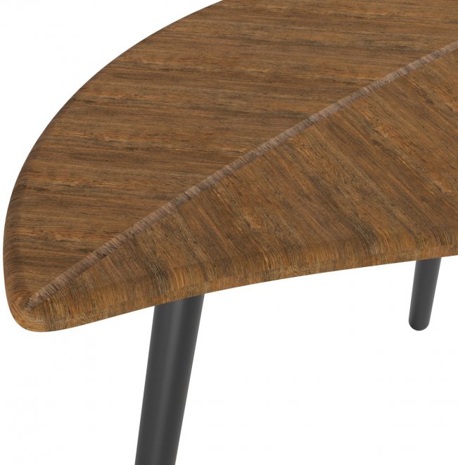 Журнальный столик Берли дуб американский / черный