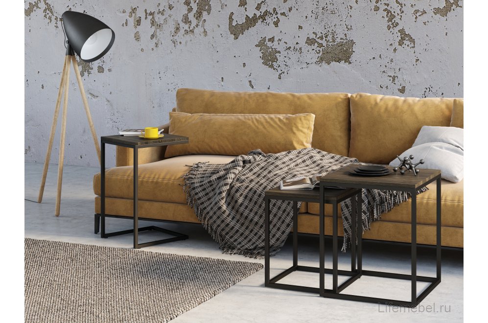 Журнальный столик Бервин 4 серый