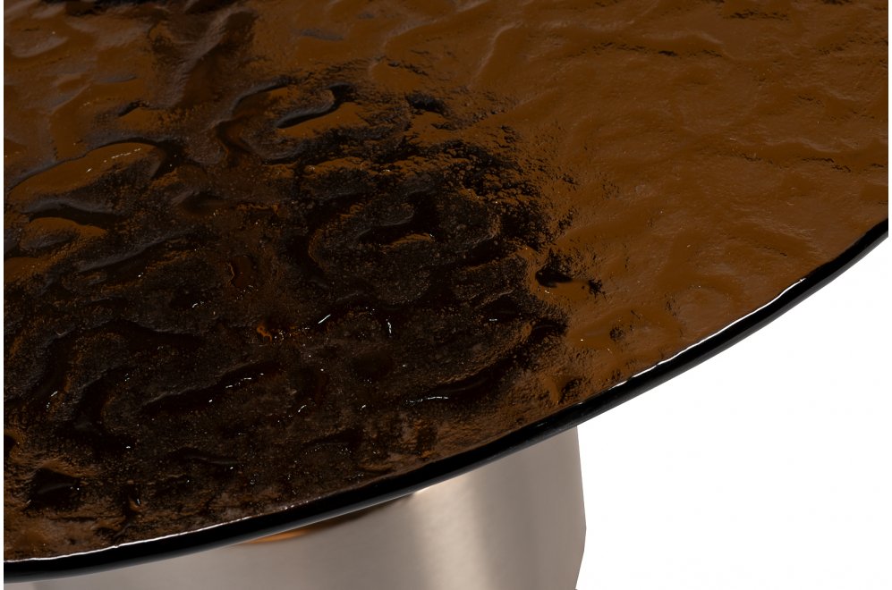 Журнальный столик Дарт коричневый / хром