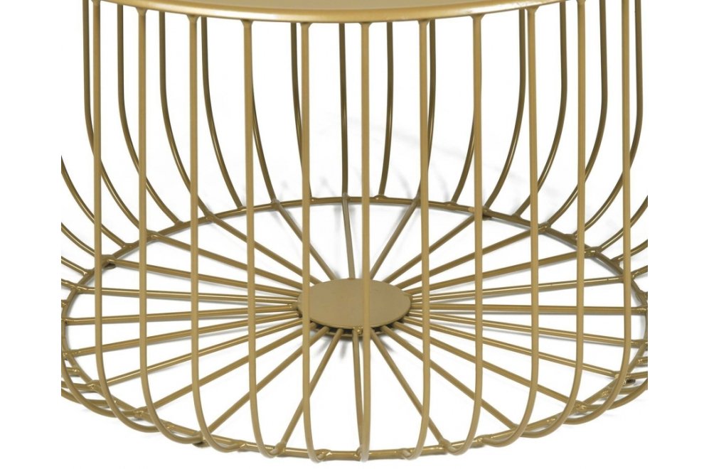 Журнальный столик Flat cage 65 золотистый
