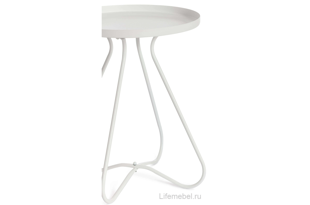 Журнальный столик Gland 40x40x45 металл белый